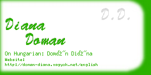 diana doman business card